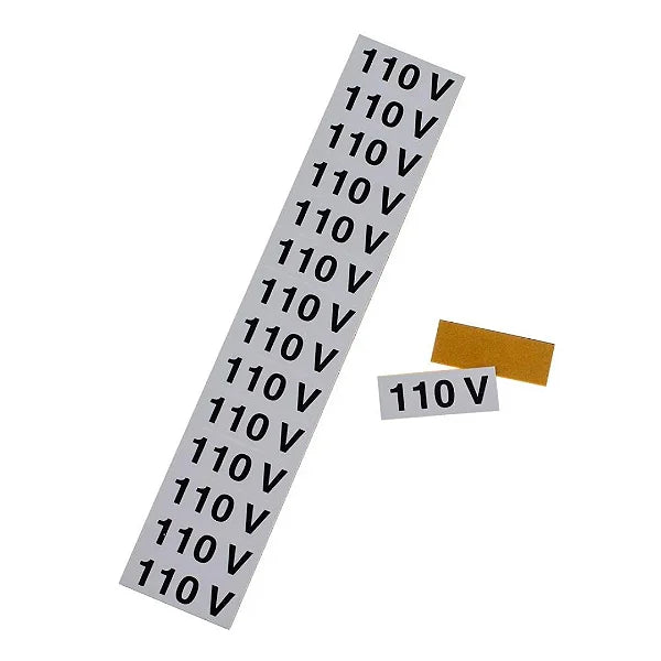 Placa Sinalizadora 110V 5x25cm BemFixa - Thony Ferragem