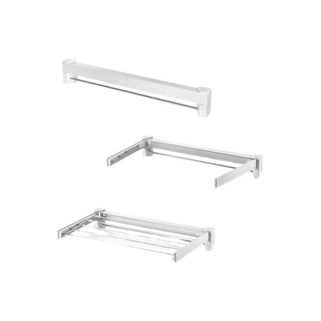 Varal De Parede Retrátil Branco 70x37cm Log Ordene - Thony Ferragem