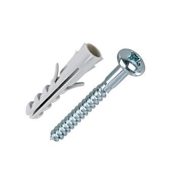 Bucha 06mm+Parafuso Phillips Cartela BemFixa - Thony Ferragem