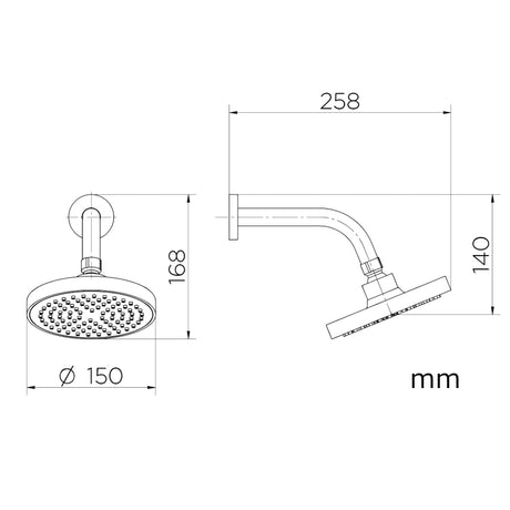 Ducha Redonda de Parede Cromada Bonnaducha Docol - Thony Ferragem