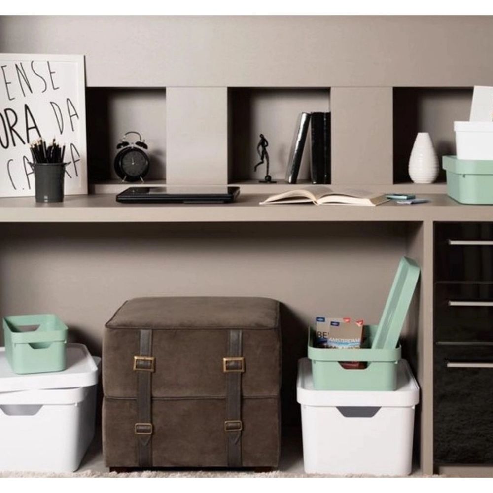 Caixa Organizadora Cube Mini Verde Eucalipto OU