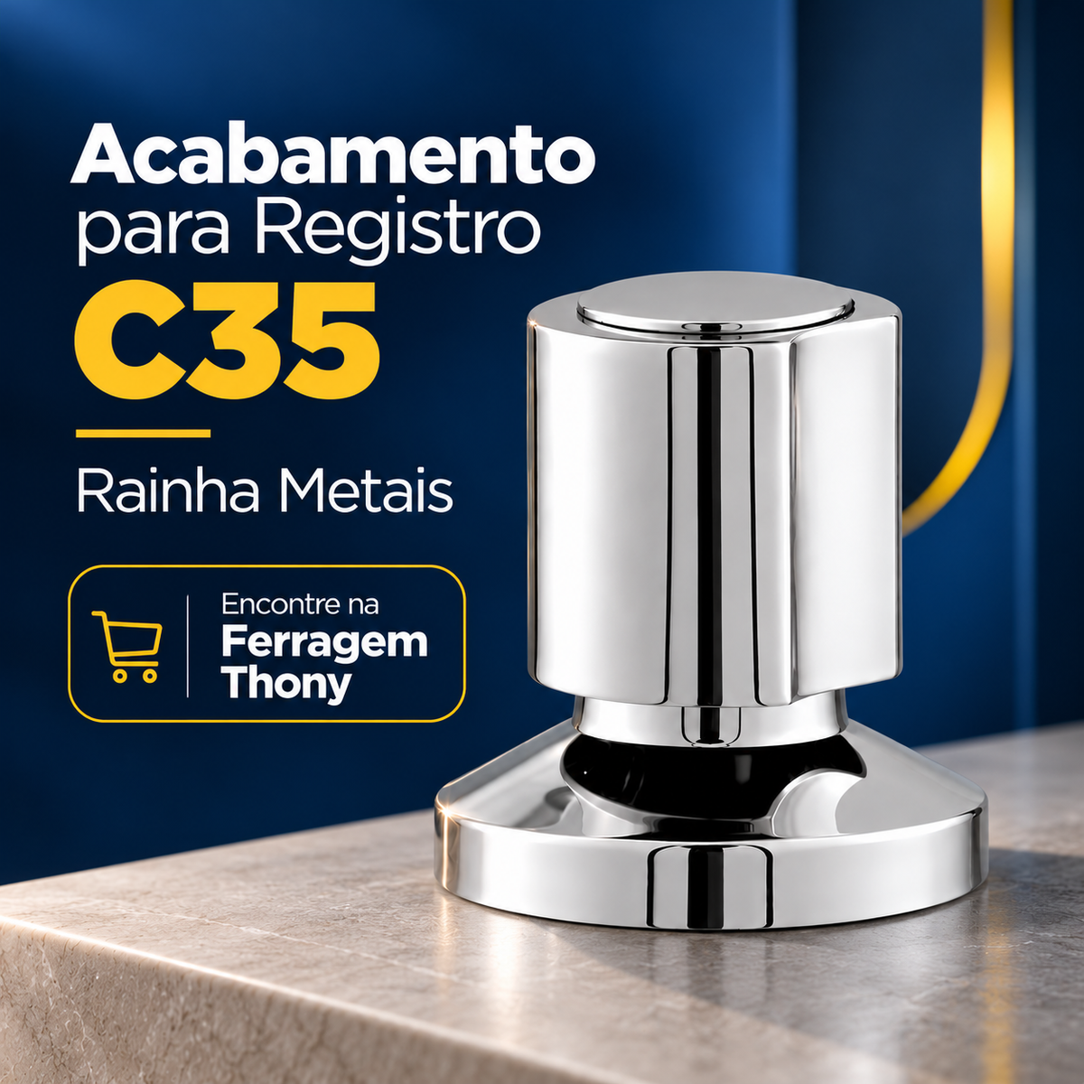 Acabamento c35 1416 e 1509 1/2 - 3/4 e 1 Rainha Metais