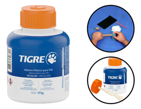 Adesivo Plastico Pvc Incolor 175g C/ Pincel Tigre - Thony Ferragem