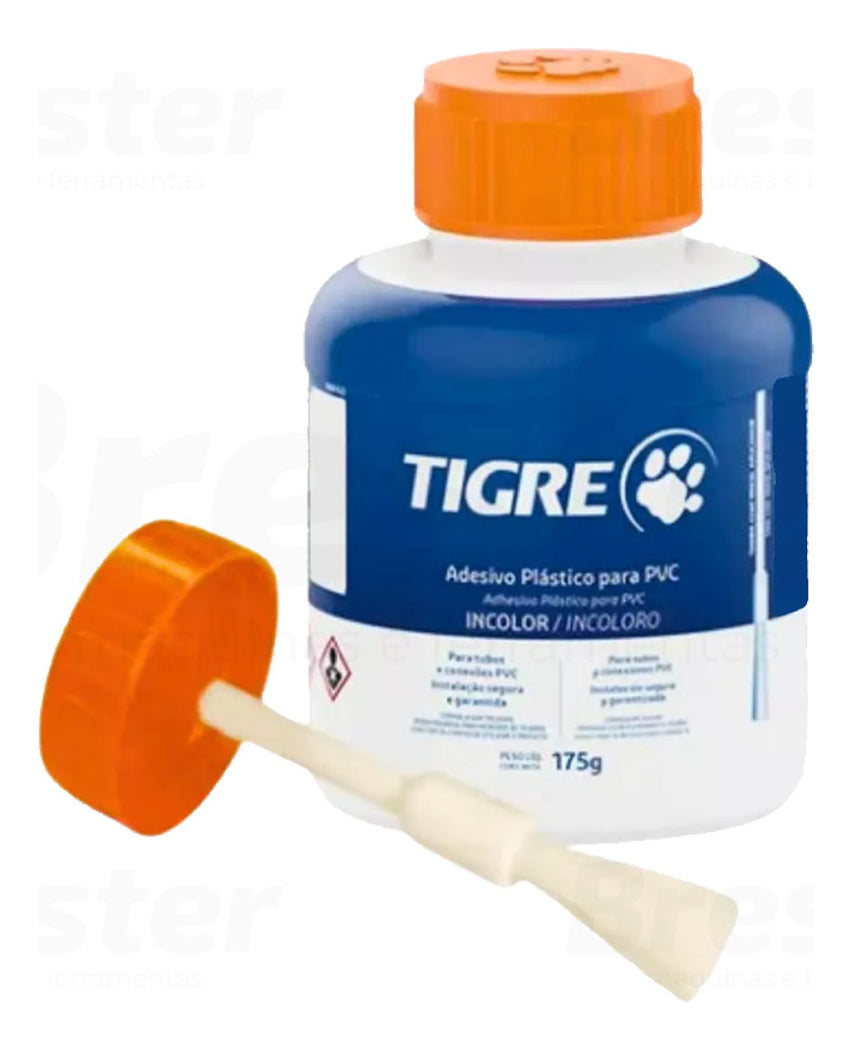 Adesivo Plastico Pvc Incolor 175g C/ Pincel Tigre - Thony Ferragem