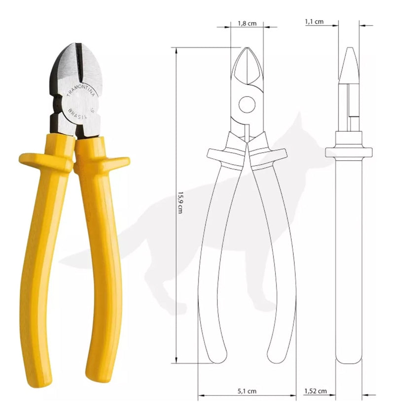 Alicate Corte Diagonal 6" Tramontina - Thony Ferragem