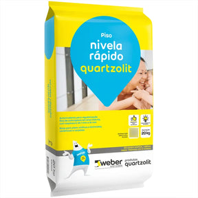 Argamassa Nivela Rapido Cinza 20kg  Quartzolit - Thony Ferragem