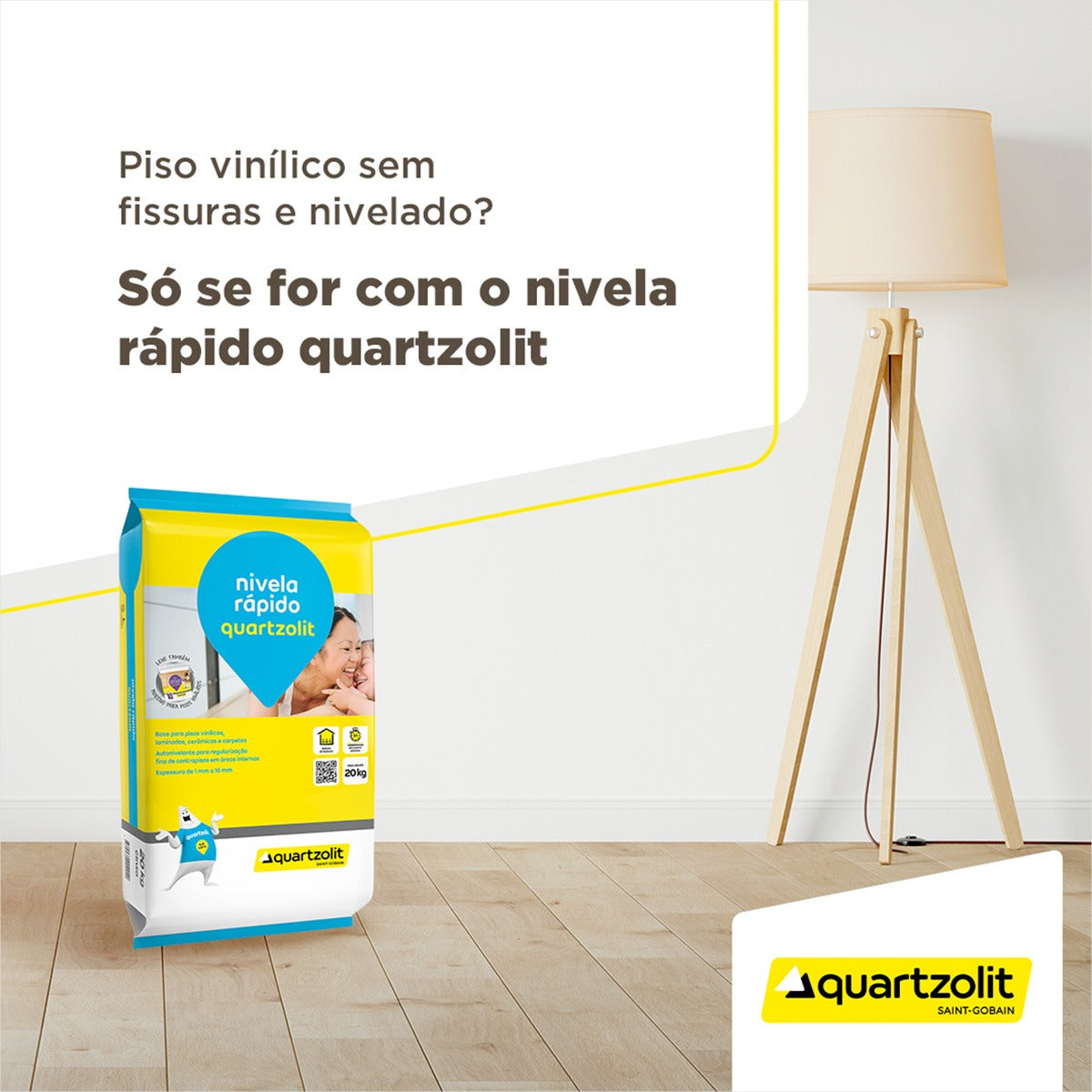 Argamassa Nivela Rapido Cinza 20kg  Quartzolit - Thony Ferragem