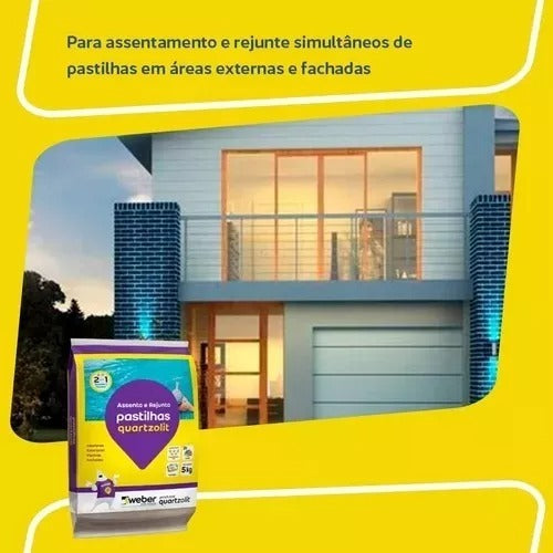 Argamassa Para Pastilhas Externo E Interno 5kg Quartzolit - Thony Ferragem