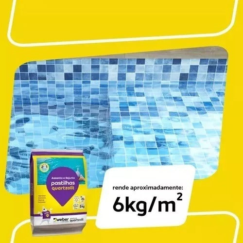 Argamassa Para Pastilhas Externo E Interno 5kg Quartzolit - Thony Ferragem