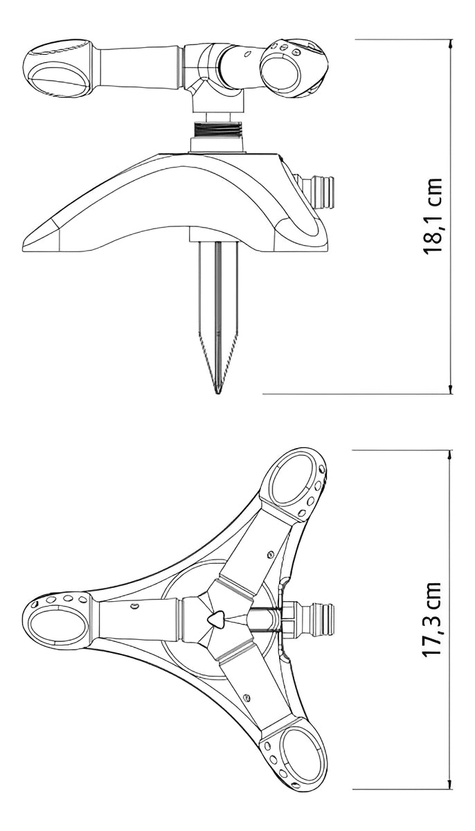 Aspersor Circular Irrigador Grama Tramontina - Thony Ferragem