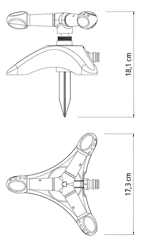 Aspersor Circular Irrigador Grama Tramontina - Thony Ferragem