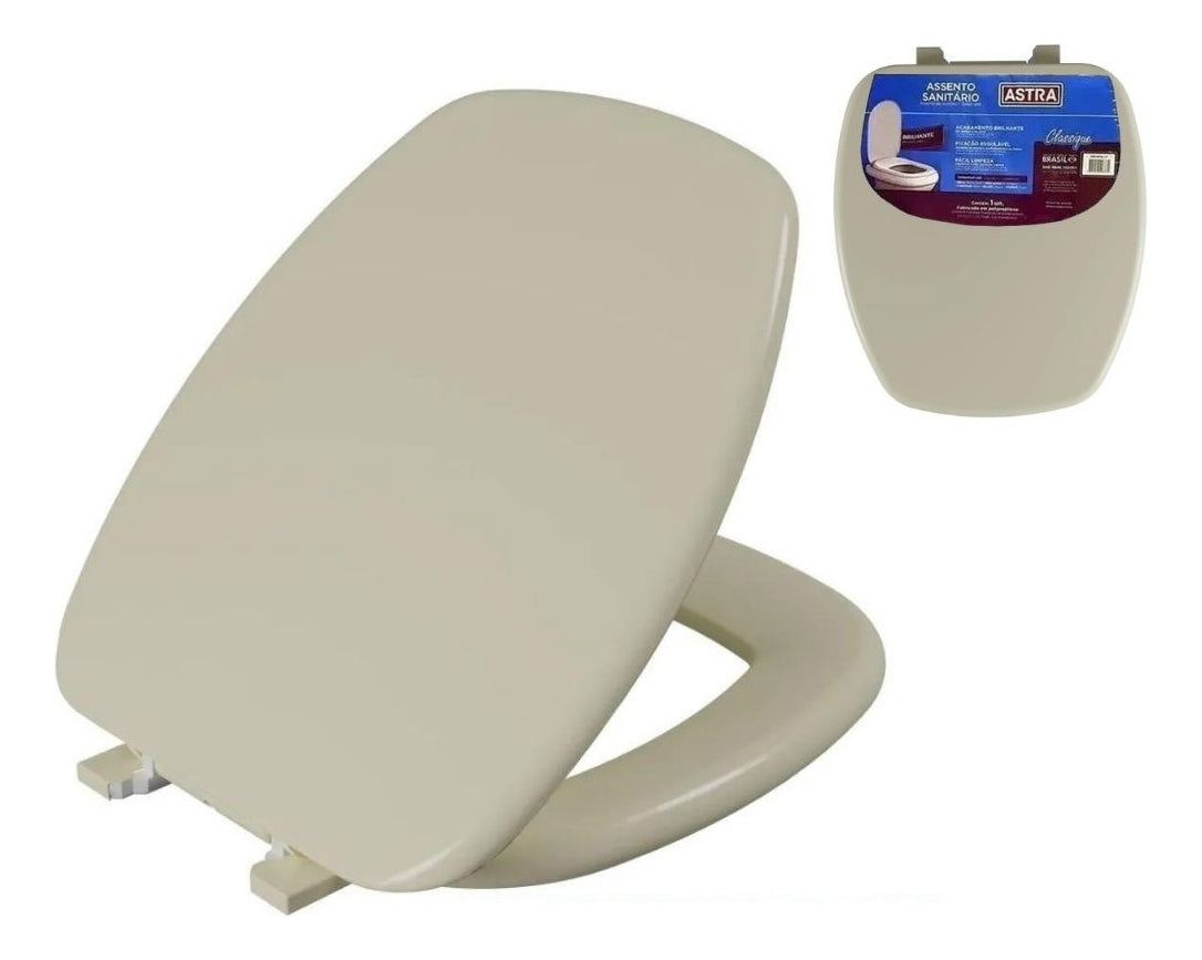 Assento Thema Almofadado Creme Astra