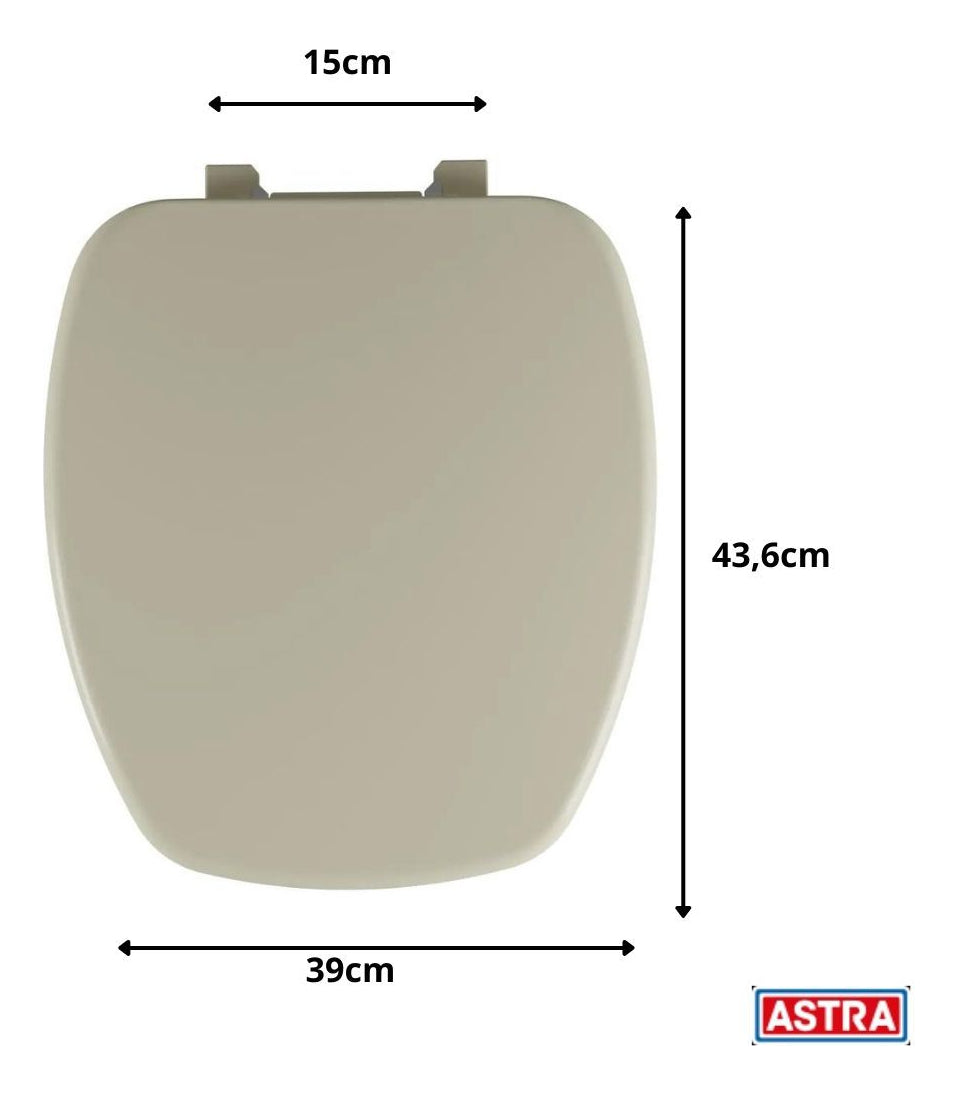 Assento Thema Almofadado Creme Astra