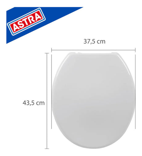 Assento Sanitário Público Oval Branco Astra - Thony Ferragem