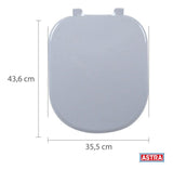 Assento Almofadado Vogue Plus Cinza Astra - Thony Ferragem