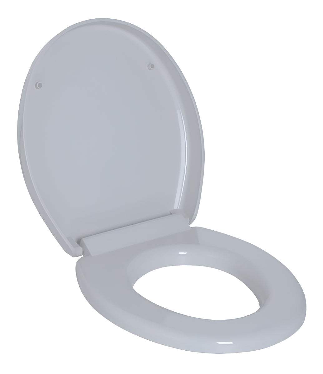 Assento Sanitário Oval Soft Close Cinza Astra - Thony Ferragem