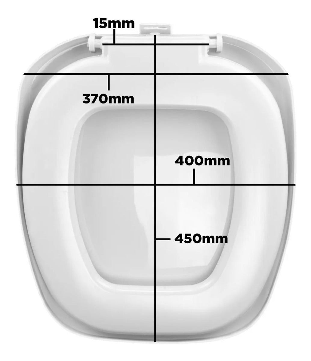 Assento Almofadado Quadrado Branco Atlas