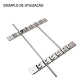 Barra Para Churrasqueira Macica 8mm 80cm MZ Metal - Thony Ferragem