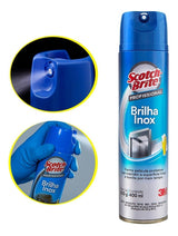Brilha Inox Scotch-Brite Aerossol 3M - Thony Ferragem