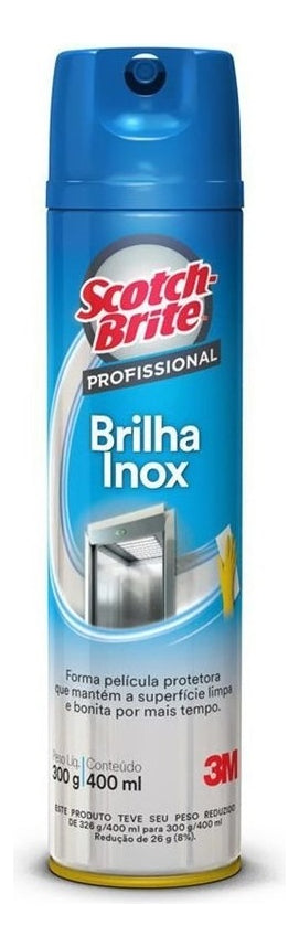Brilha Inox Scotch-Brite Aerossol 3M - Thony Ferragem