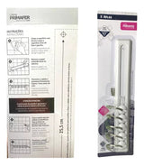 Cabideiro Adesivo Plástico Branco e Metal - Atlas - Thony Ferragem