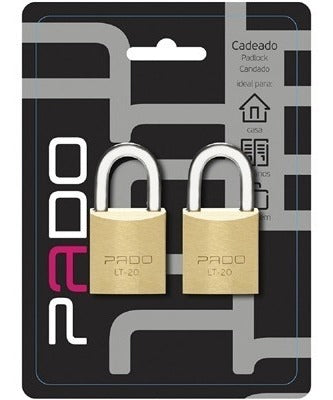 Cadeado SM 20 mm – Jogo com 2 Unidades – Pado