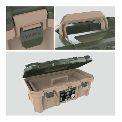 Caixa De Ferramentas Tatica 18,3’’ - Camper Metasul - Thony Ferragem