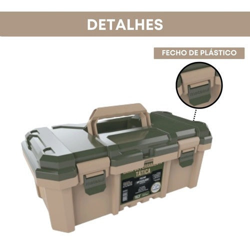 Caixa De Ferramentas Tatica 18,3’’ - Camper Metasul - Thony Ferragem