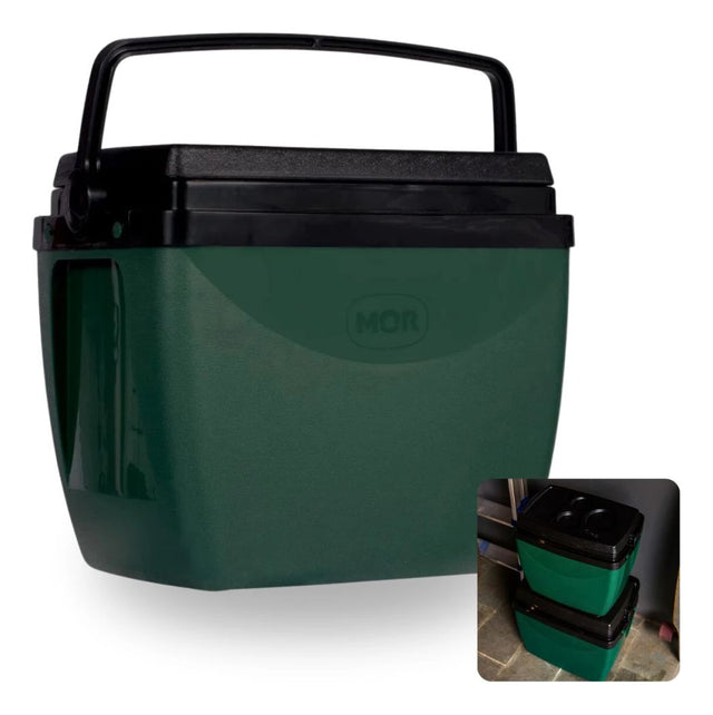Caixa Térmica Verde c/ Preto 18L Mor - Thony Ferragem
