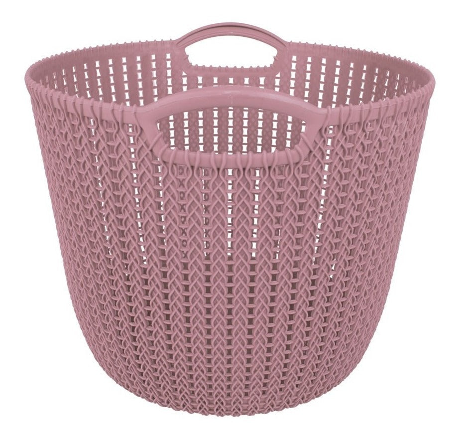 Cesto Circular Medio Rosa