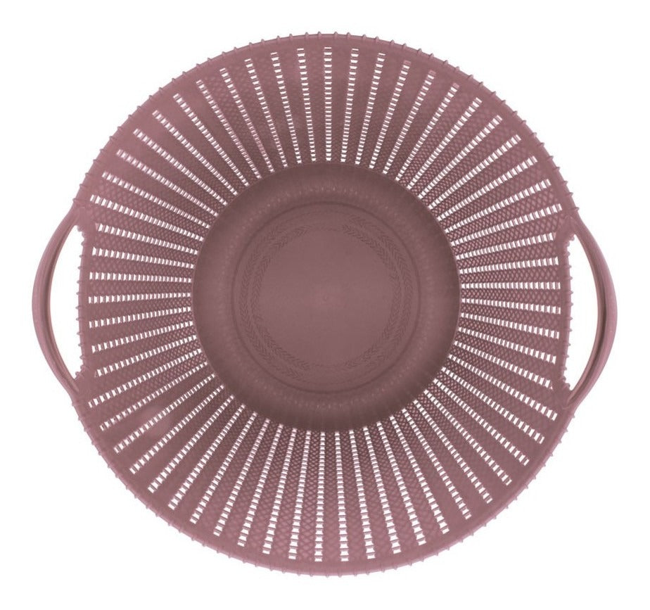 Cesto Circular Medio Rosa