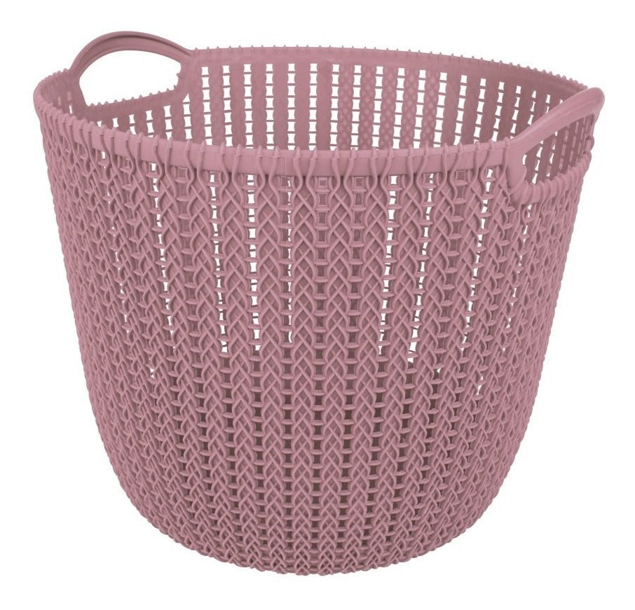 Cesto Circular Medio Rosa