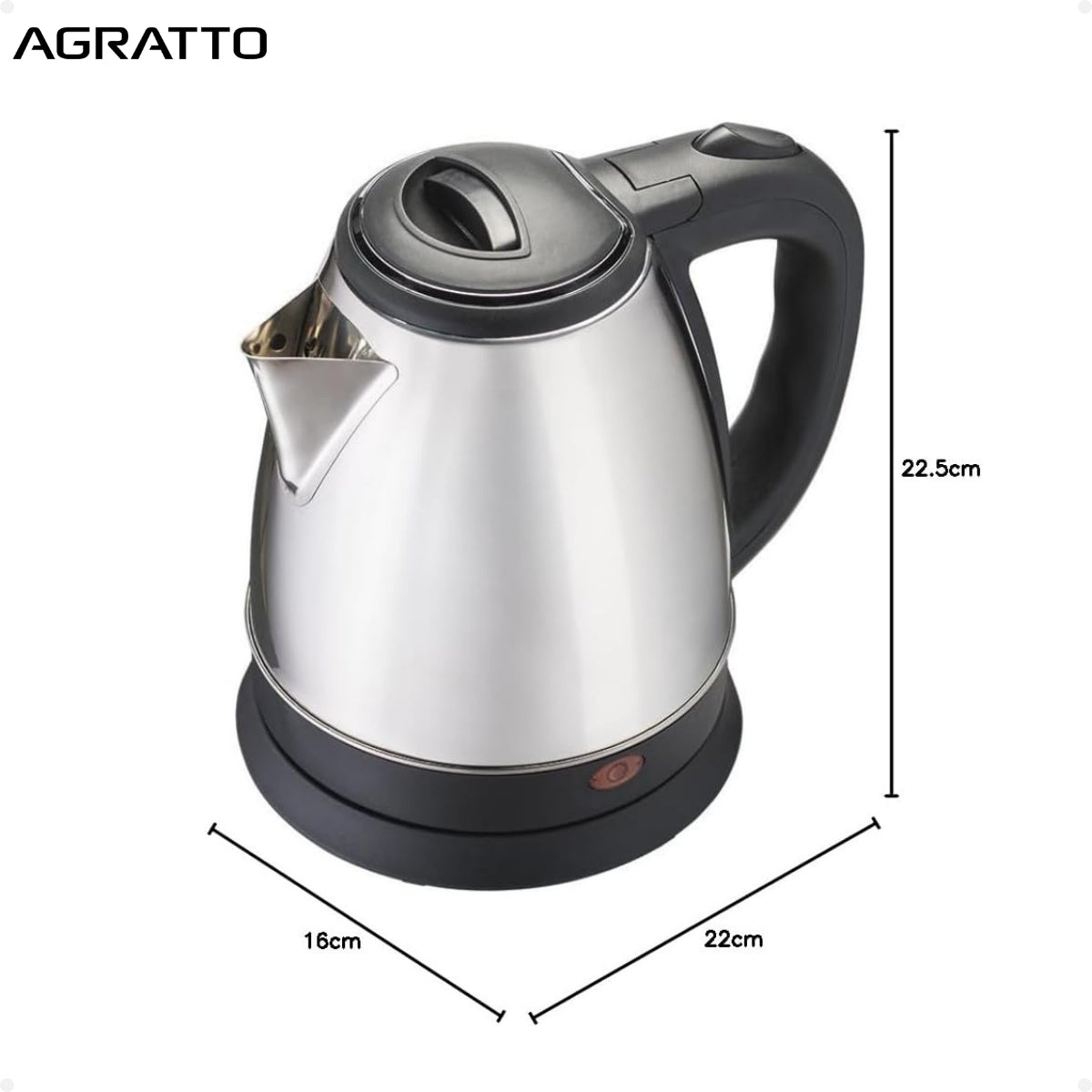 Chaleira Elétrica Inox 1,8L 1500W 220V Agratto - Thony Ferragem