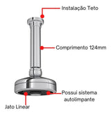 Chuveiro Teto com Tubo Acqua Plus Cromado Deca - Thony Ferragem