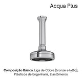 Chuveiro Teto com Tubo Acqua Plus Cromado Deca - Thony Ferragem