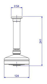 Chuveiro Teto com Tubo Acqua Plus Cromado Deca - Thony Ferragem