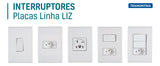 Conjunto 2 Interruptores Simples 10a - Liz Tramontina - Thony Ferragem