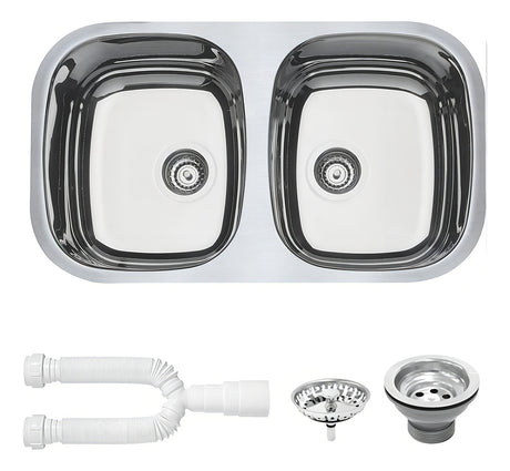 Cuba Dupla Inox Polido Escape 77x45x15 Tramontina - Thony Ferragem