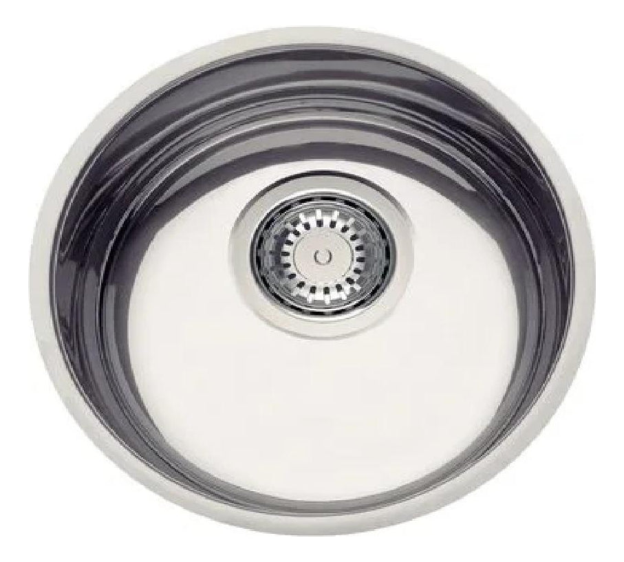 Cuba Redonda Aço Inox 30 cm Alto Brilho com Válvula – Tramontina - Thony Ferragem