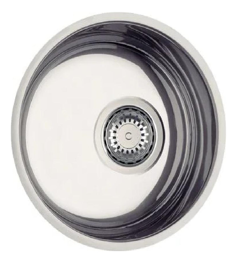 Cuba Redonda Aço Inox 30 cm Alto Brilho com Válvula – Tramontina - Thony Ferragem