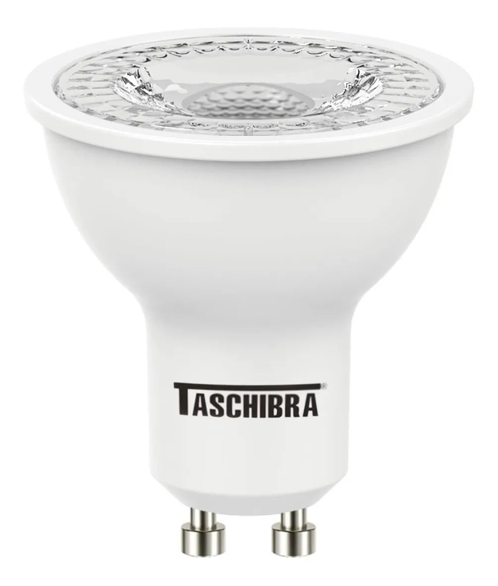 Kit 10 Lâmpadas Dicroicas TDL 50 7W 6500K GU10 Taschibra - Thony Ferragem
