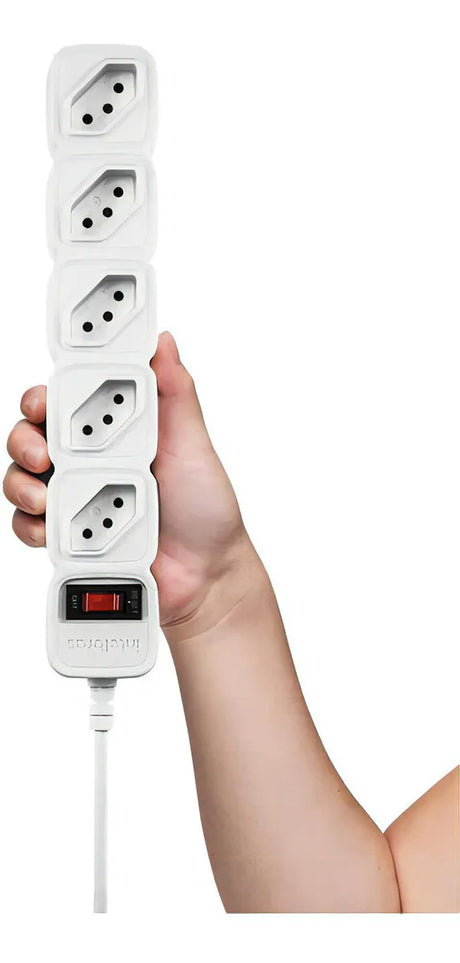 Filtro De Linha C/ 5 Tomadas Epe 205 Branco 1m Intelbras - Thony Ferragem