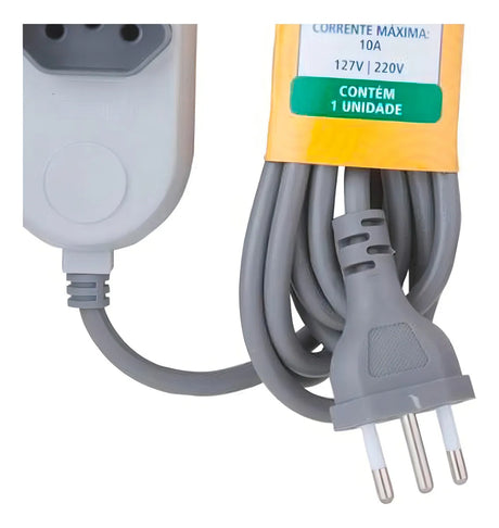 Extensao Eletrica 5 Tomadas 2p+T 10a/250v 3m Tramontina - Thony Ferragem