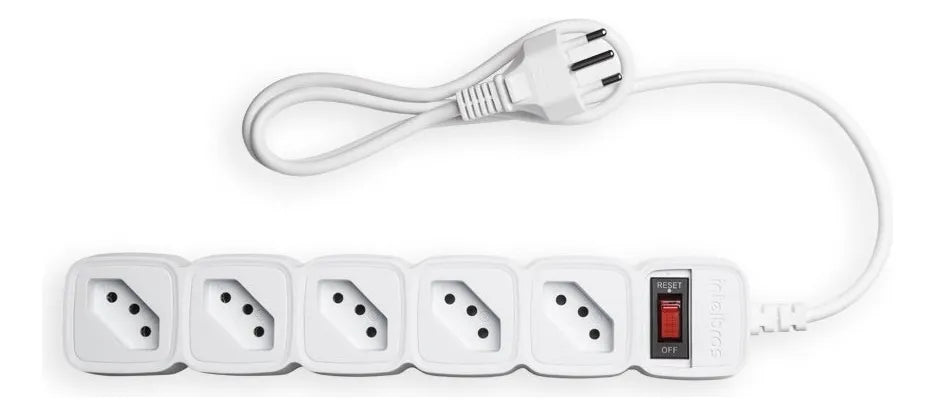 Filtro De Linha C/ 5 Tomadas Epe 205 Branco 3m Intelbras - Thony Ferragem