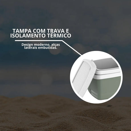 Caixa Térmica Tropical 5L Green Soprano - Thony Ferragem