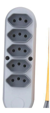 Extensao Eletrica 5 Tomadas 2p+T 10a/250v 3m Tramontina - Thony Ferragem