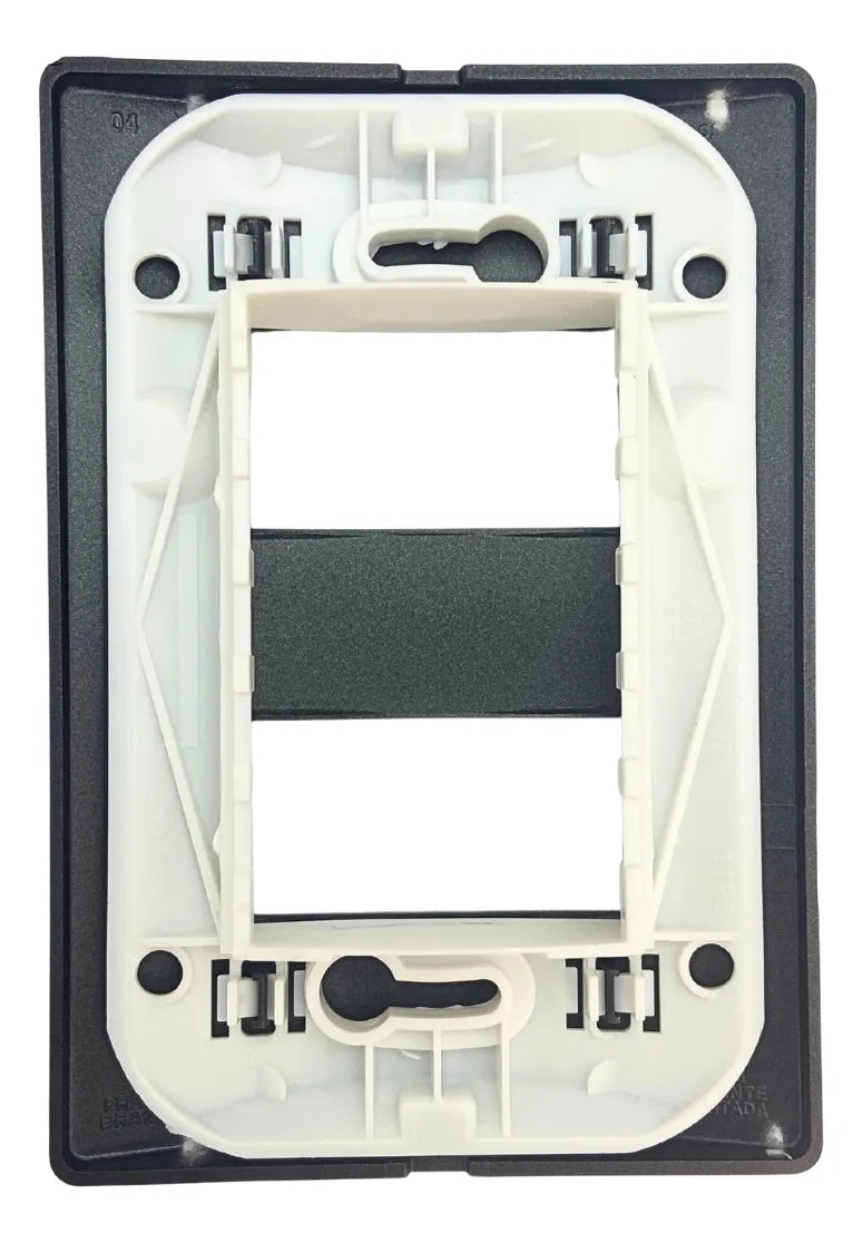 Conjunto Placa 2m 4x2 + Suporte Carbono Revita Soprano - Thony Ferragem