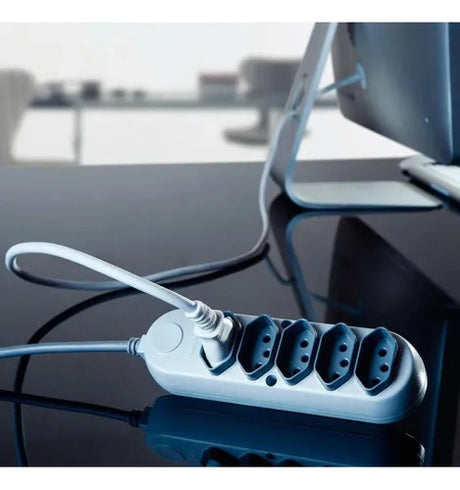 Extensao Eletrica 5 Tomadas 2p+T 10a/250v 1,5m Tramontina - Thony Ferragem