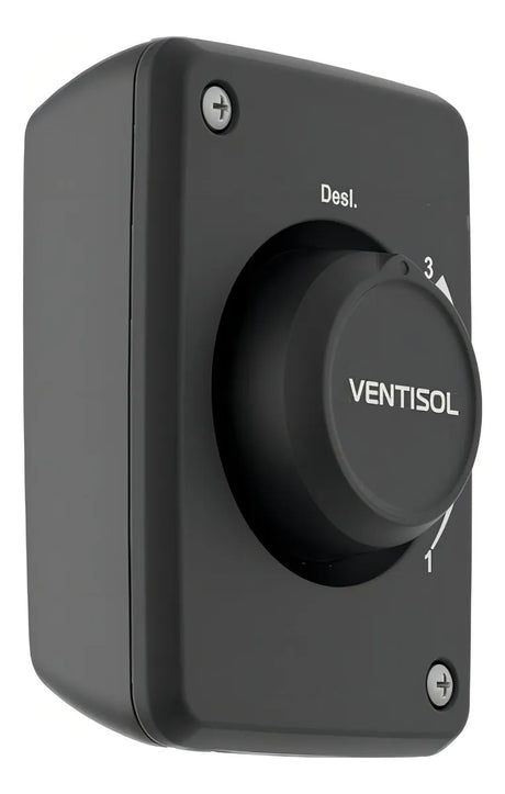 Ventilador Oscilante de Parede Monta Fácil 6 Pás 50cm Preto 127V – Ventisol - Thony Ferragem