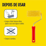 Rolo Textura Espuma 9cm Atlas - Thony Ferragem